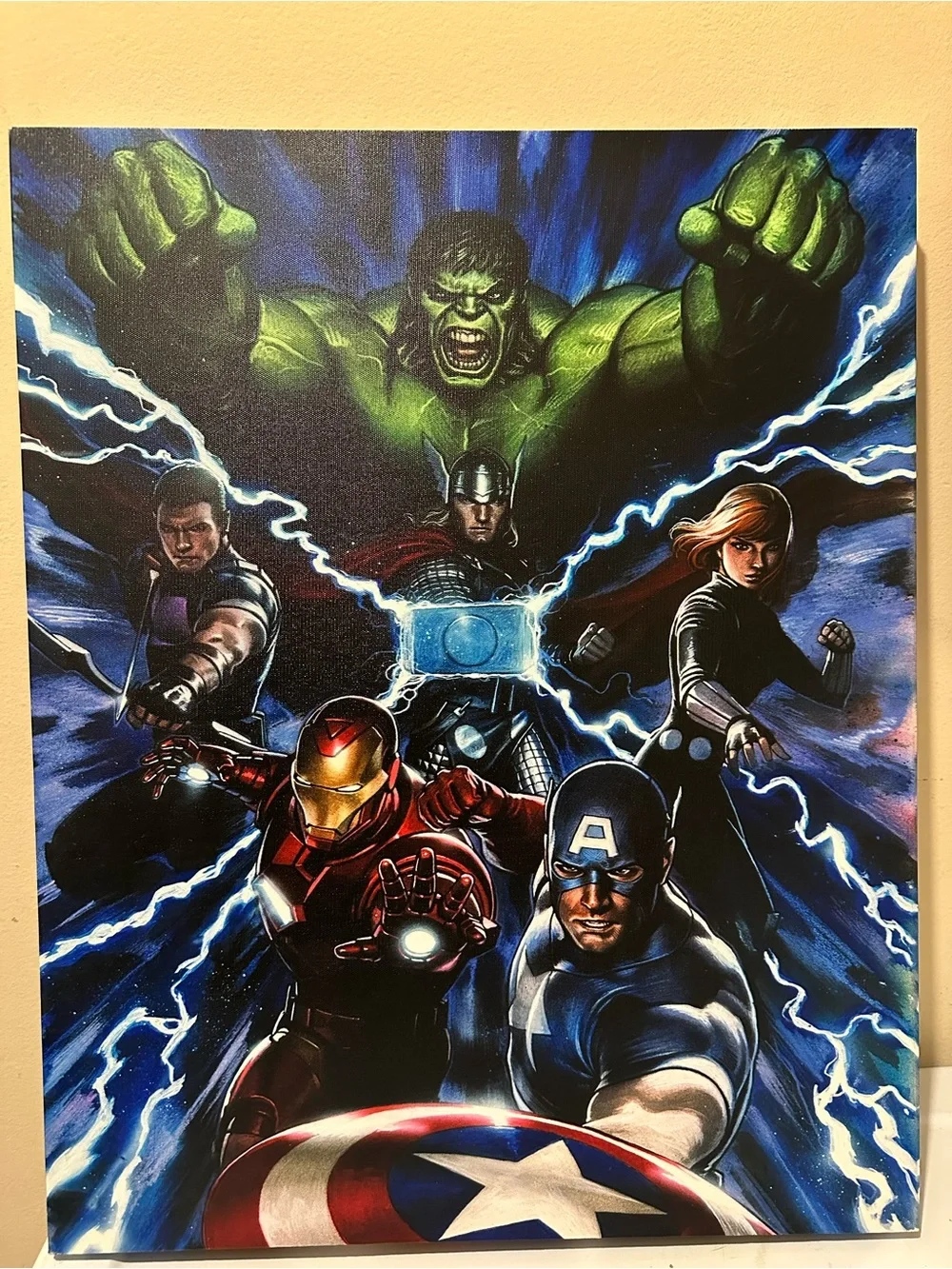 Marvel Avengers Team Canvas Wall Art - Multicolor